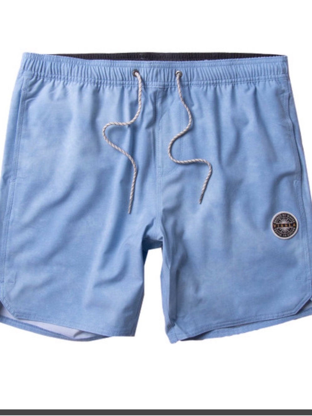 VISSLA SOLID SETS 17.5" ECOLASTIC BOARDSHORTS BLUE WASH